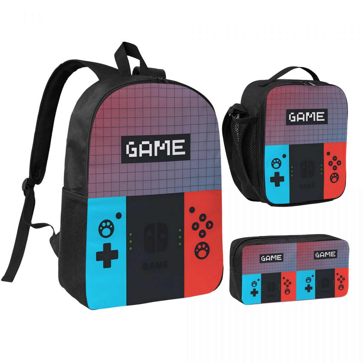Gaming Console In 90S - 3pecs/ensemble sac à dos pour Console
