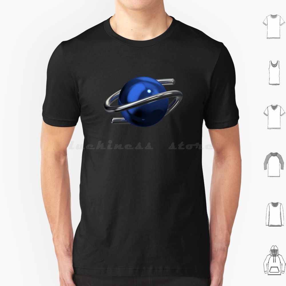 Gaming Console Generations - Saturn 3d Chrome t-shirt hommes femmes