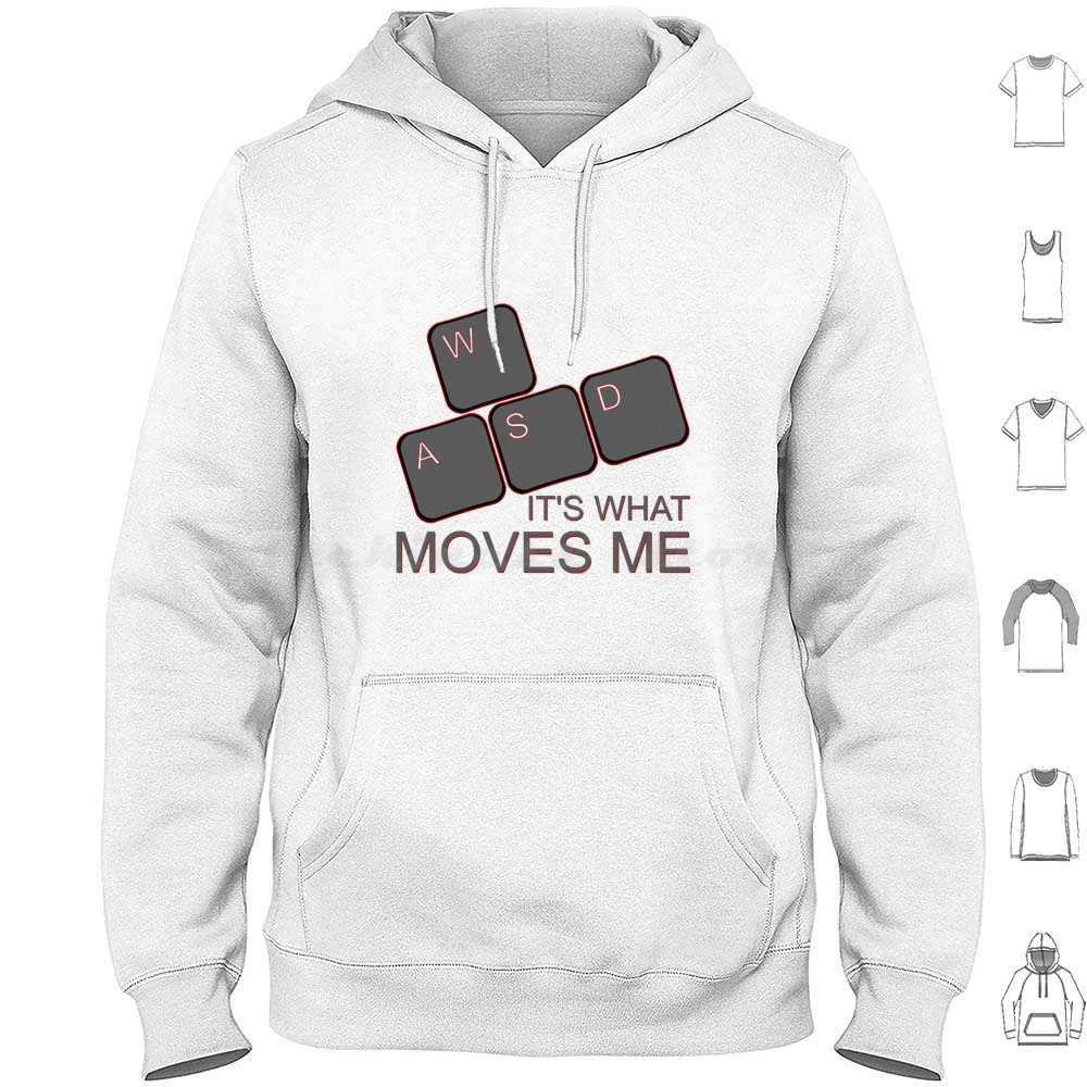 Gaming Console Keyboard - Sweat-shirts à manches longues Wasd Moves