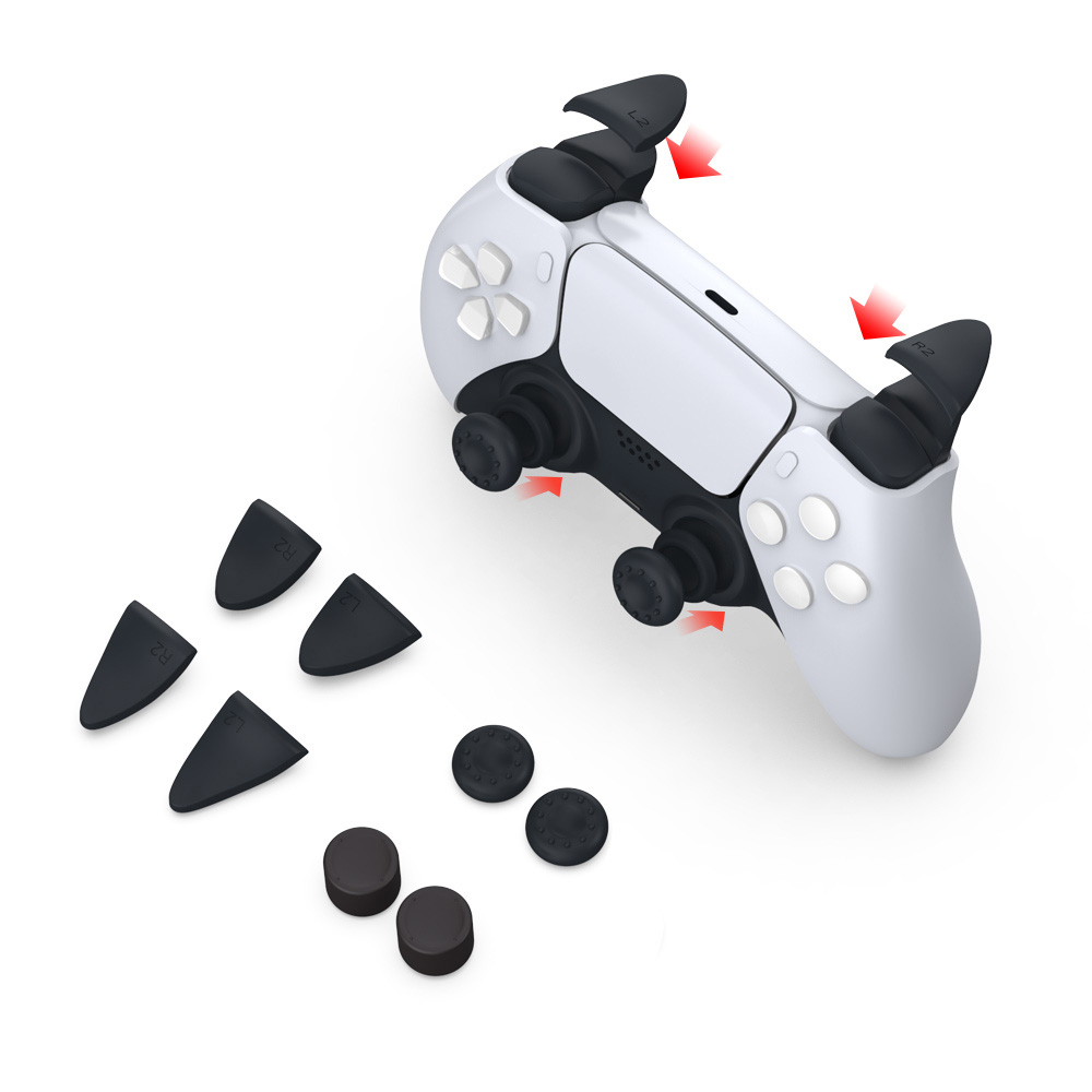 Trigger Extender Button - Kit d'accessoires pour manette PS5 compatible