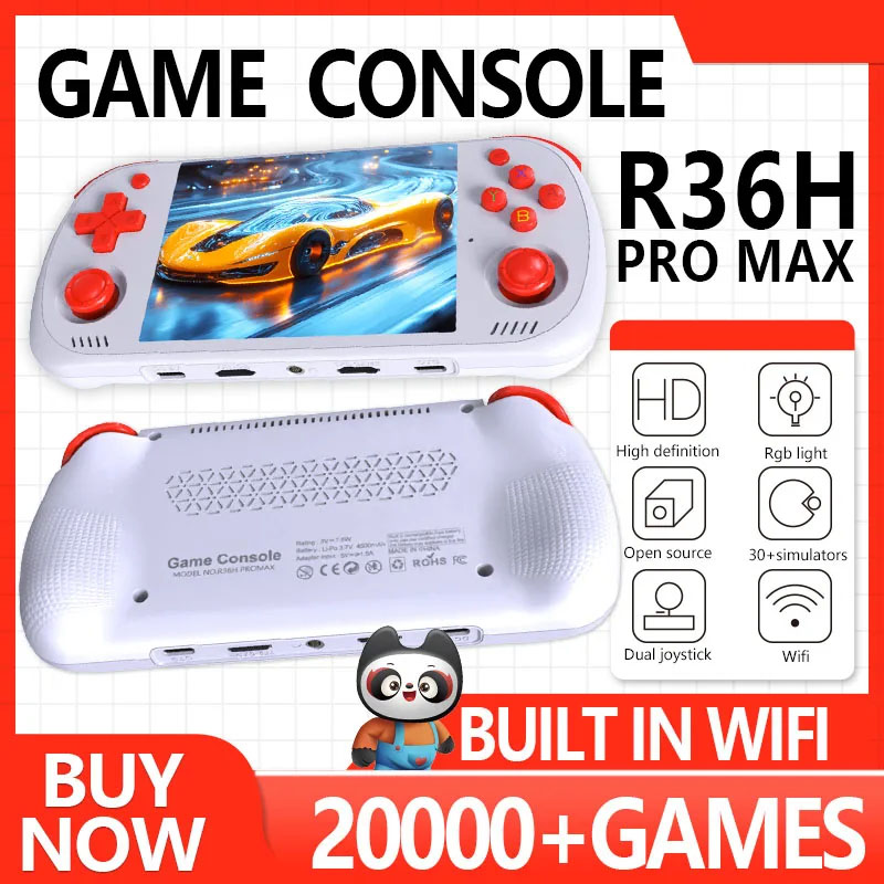 Gaming Console R36H - FUNKIDDY Nouvelle console de jeu portable
