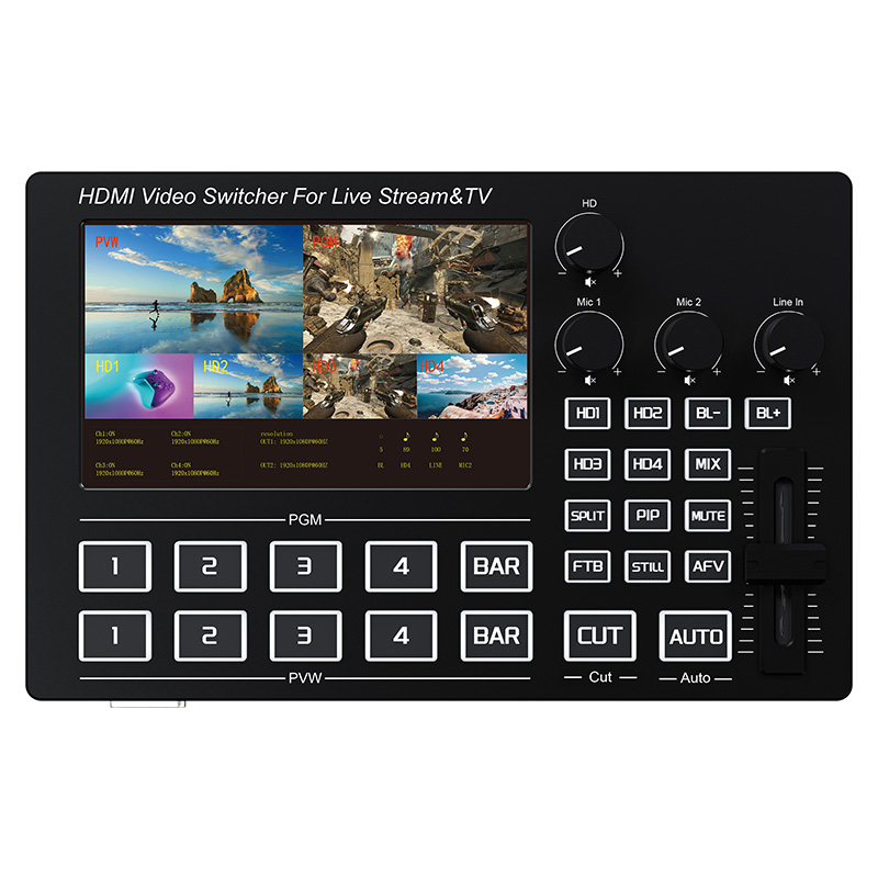 Gaming Console With - Mélangeur vidéo de diffusion en direct