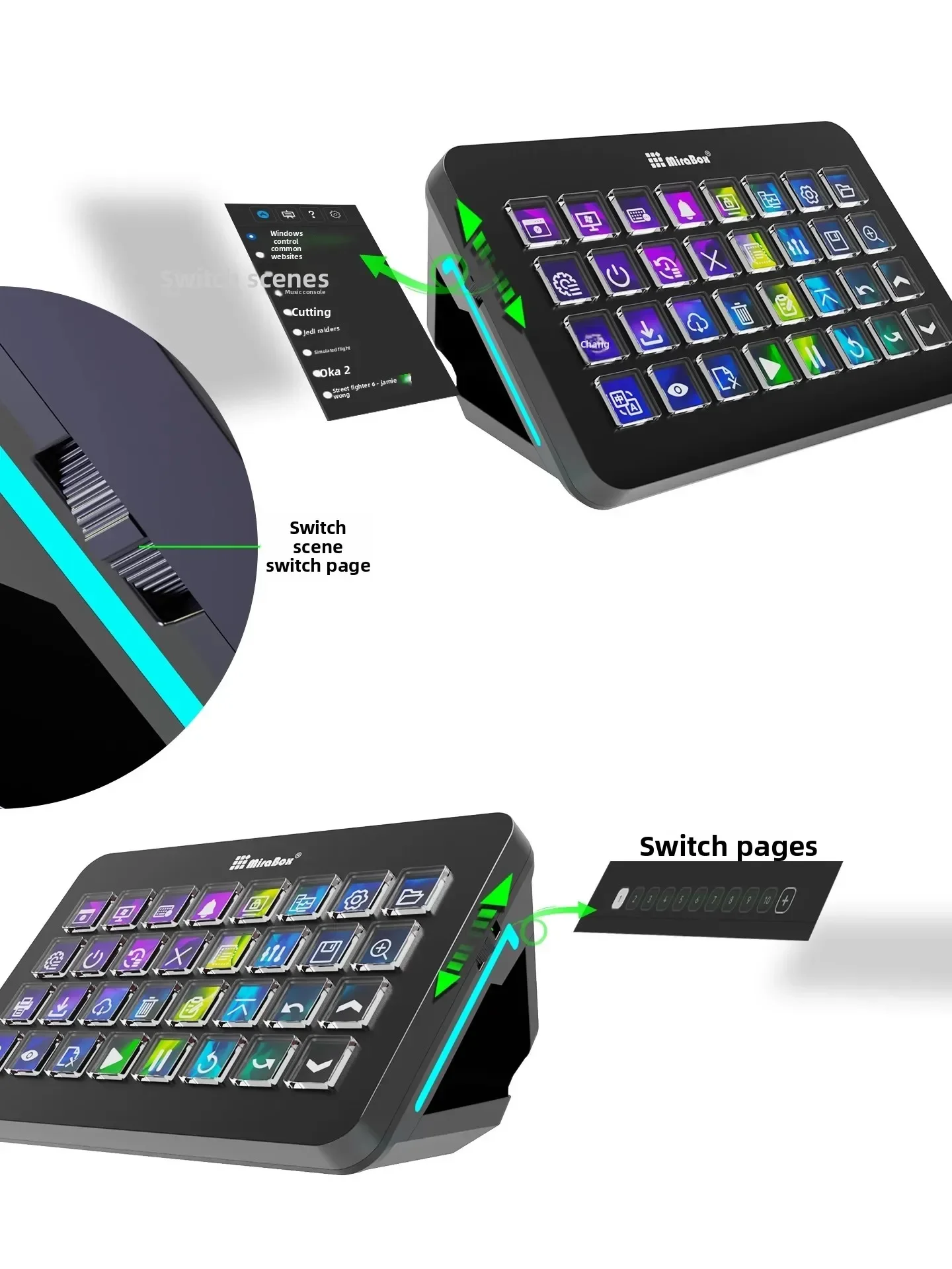 Mirabox XL Stream Deck Macro c - Gaming Console Keyboard avis et prix
