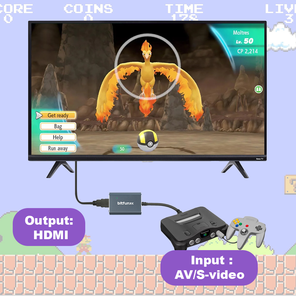 Bitfunx – adaptateur vidéo 720 - Gaming Console With Tv avis et prix